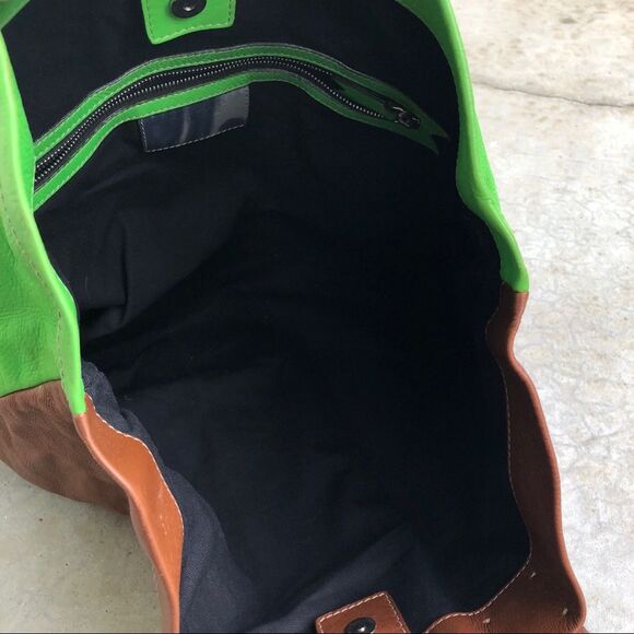 Meredith Wendell Mullet two tone leather tote bag - Picture 6 of 8